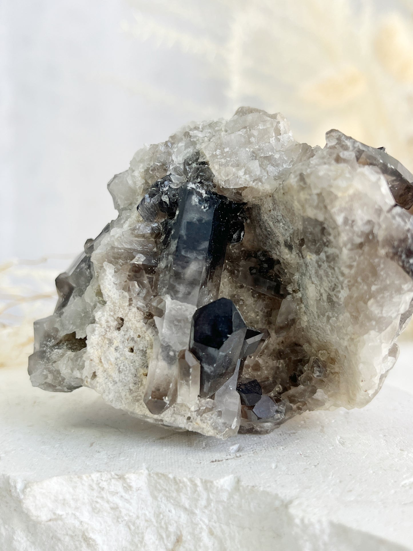 SMOKEY QUARTZ CLUSTER || 32021