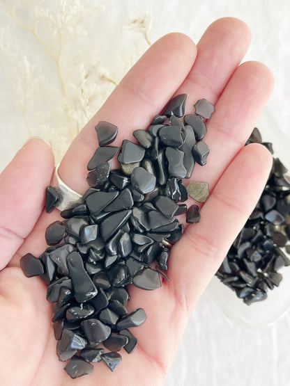 OBSIDIAN CRYSTAL CHIPS || 100g