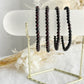 GARNET BEAD BRACELET || 4MM