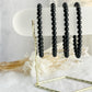 BLACK TOURMALINE BEAD BRACELET || 6MM