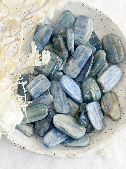 BLUE KYANITE TUMBLE || INTUITIVELY CHOSEN