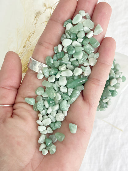 GREEN AVENTURINE CHIPS | 100G