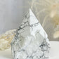 HOWLITE SEMI POLISHED POINT || 32092