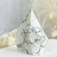 HOWLITE SEMI POLISHED POINT || 32092