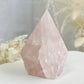 ROSE QUARTZ SEMI POLISHED POINT || 32096