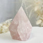 ROSE QUARTZ SEMI POLISHED POINT || 32096