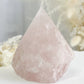 ROSE QUARTZ SEMI POLISHED POINT || 32096