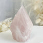 ROSE QUARTZ SEMI POLISHED POINT || 32096