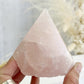 ROSE QUARTZ SEMI POLISHED POINT || 32096