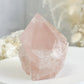 ROSE QUARTZ SEMI POLISHED POINT || 32097