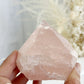ROSE QUARTZ SEMI POLISHED POINT || 32097