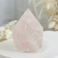 ROSE QUARTZ SEMI POLISHED POINT || 32098
