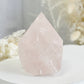 ROSE QUARTZ SEMI POLISHED POINT || 32098