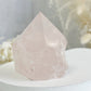 ROSE QUARTZ SEMI POLISHED POINT || 32098