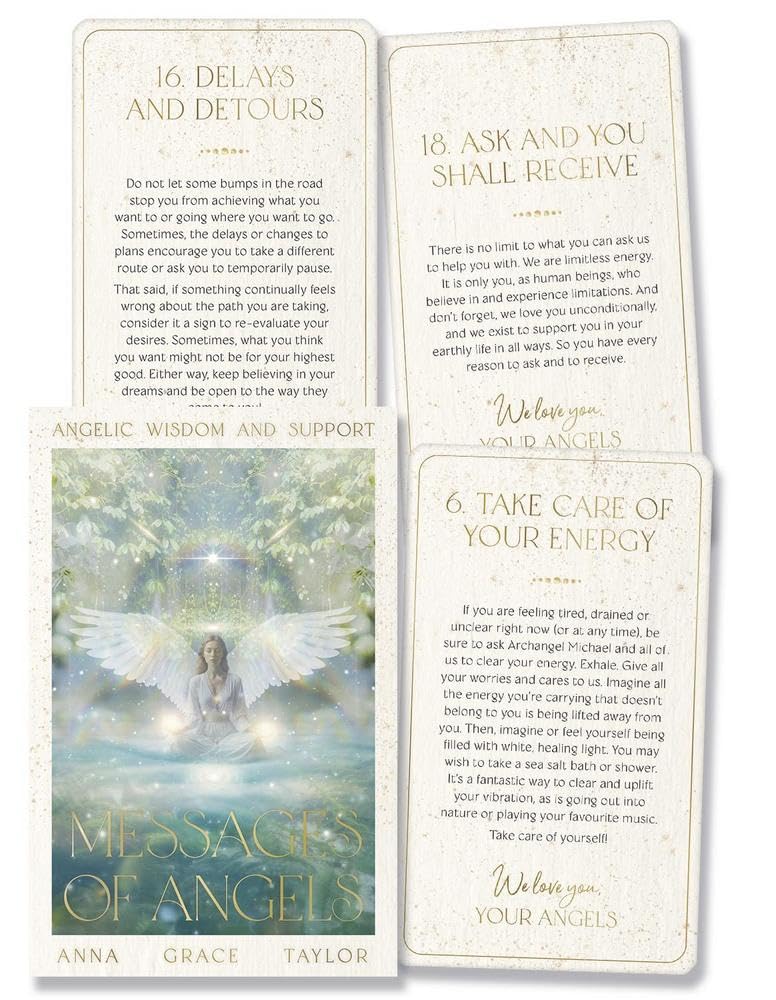 MESSAGES OF ANGELS ORACLE CARDS ANNA GRACE TAYLOR