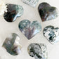 MOSS AGATE HEART STONED AND SAGED AUSTRALIA