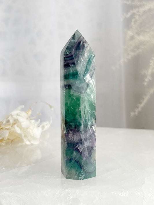 RAINBOW FLUORITE GENERATOR STONED AND SAGED AUSTRALIA