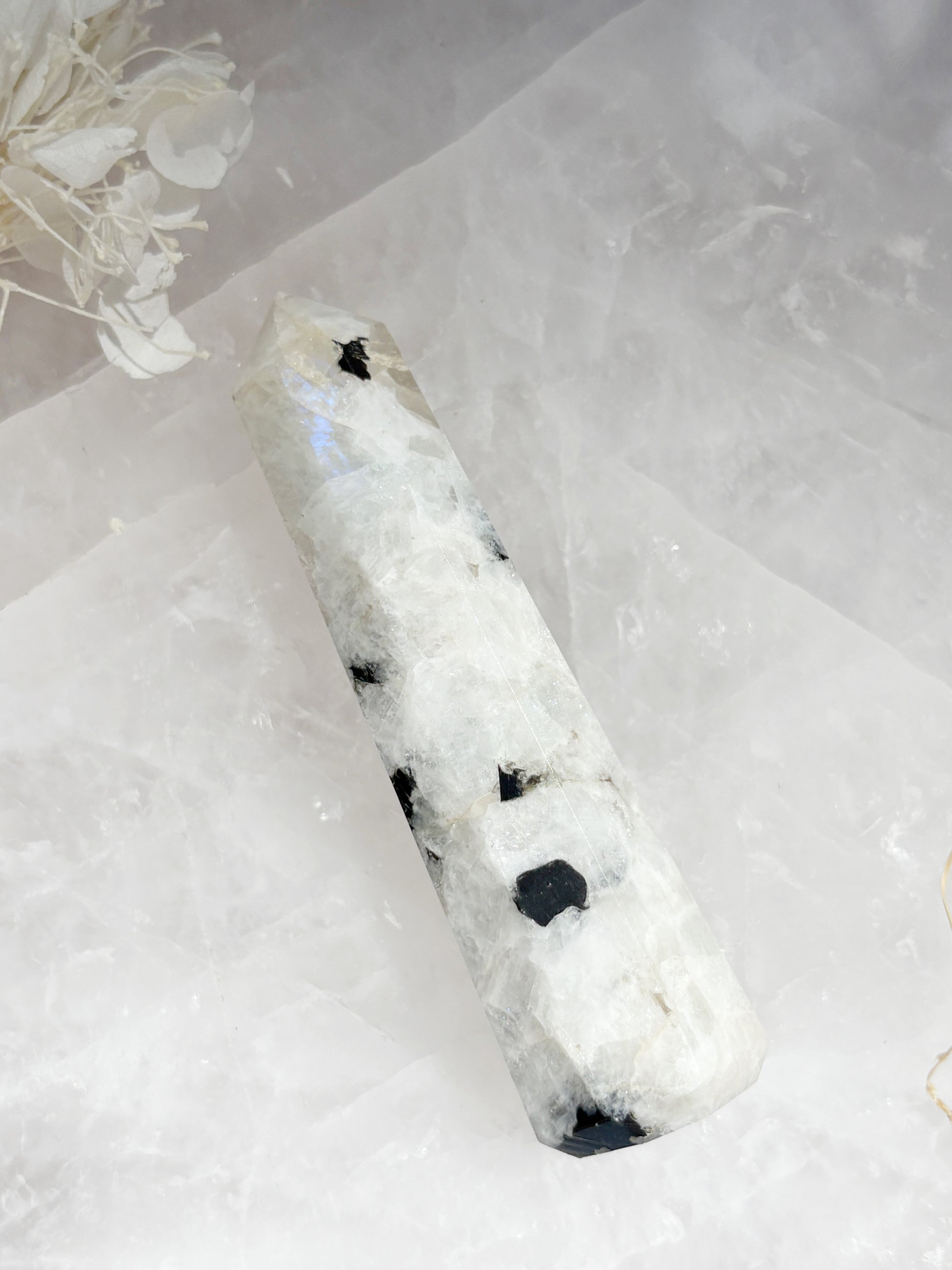 RAINBOW MOONSTONE PALMSTONE STONED AND SAGED AUSTRALIA