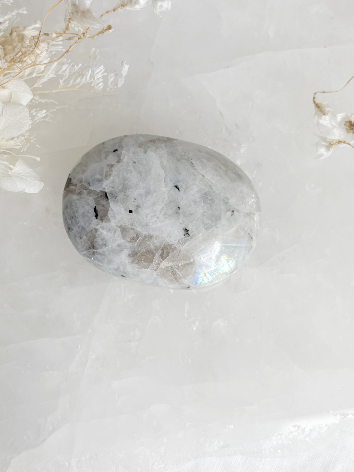 RAINBOW MOONSTONE PALMSTONE STONED AND SAGED AUSTRALIA