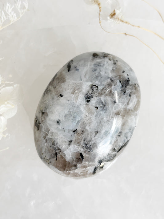 RAINBOW MOONSTONE PALMSTONE STONED AND SAGED AUSTRALIA