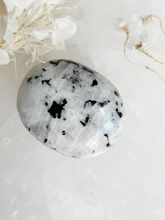 RAINBOW MOONSTONE PALMSTONE STONED AND SAGED AUSTRALIA