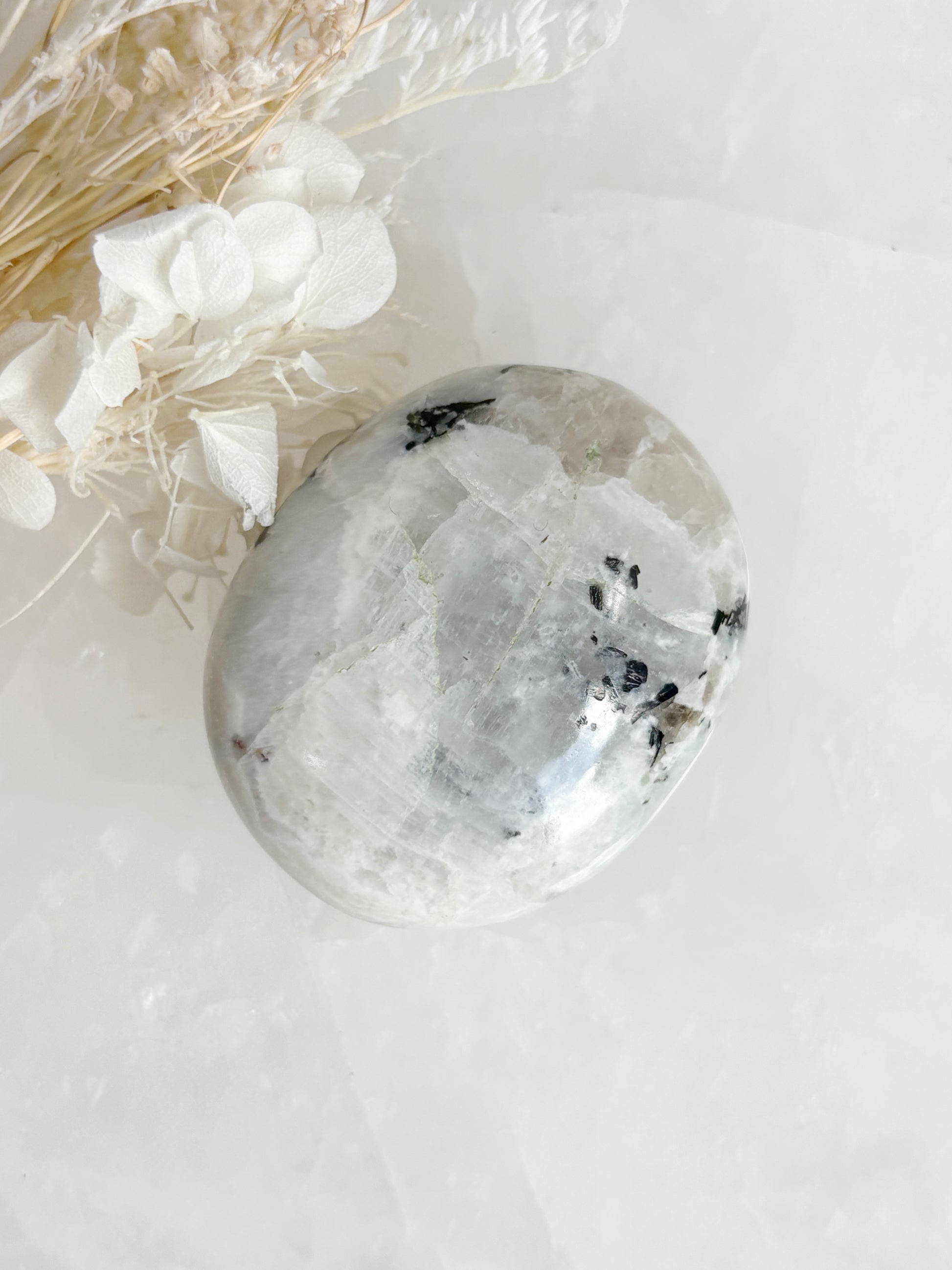 RAINBOW MOONSTONE PALMSTONE STONED AND SAGED AUSTRALIA