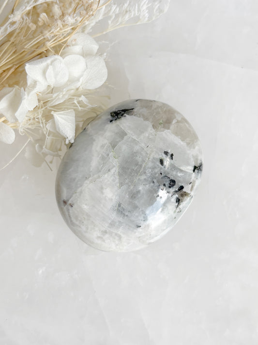 RAINBOW MOONSTONE PALMSTONE STONED AND SAGED AUSTRALIA