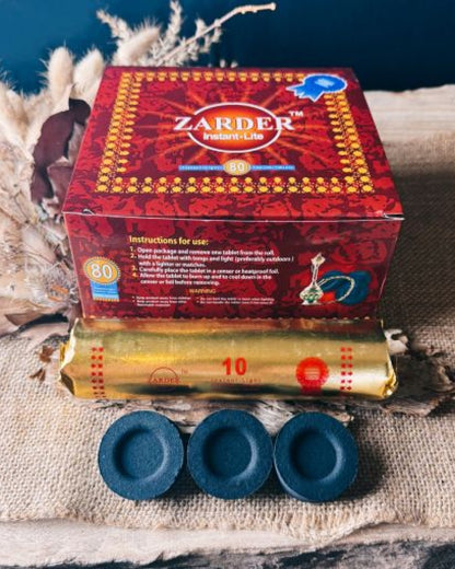 ZARDER CHARCOAL TABLETS || 10 PK