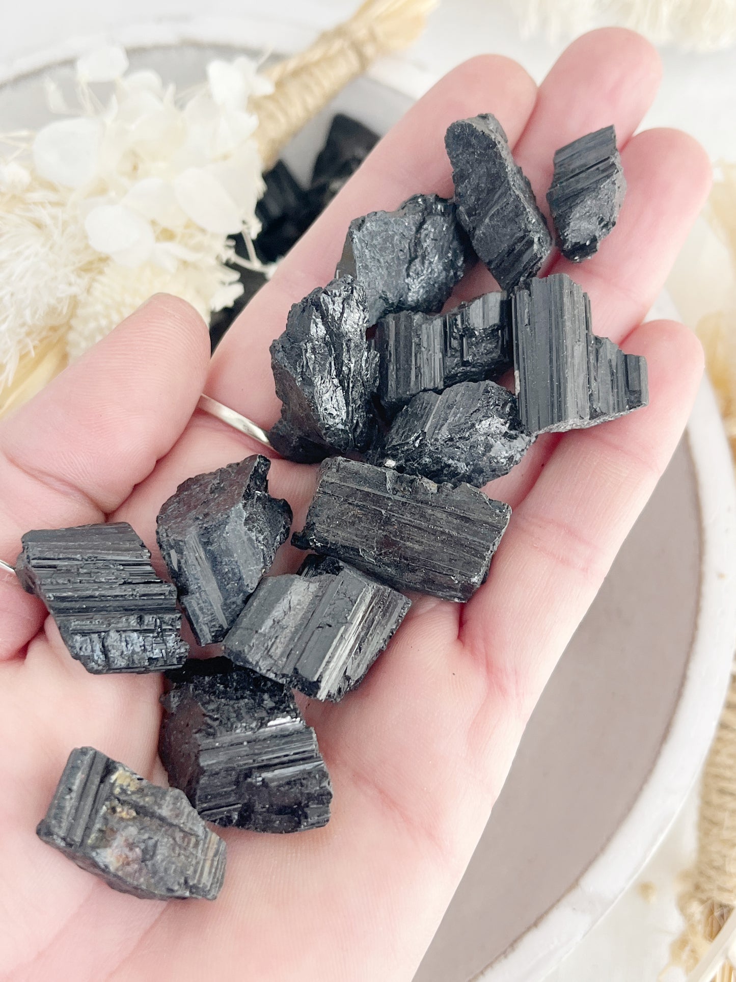 BLACK TOURMALINE ROUGH || XS