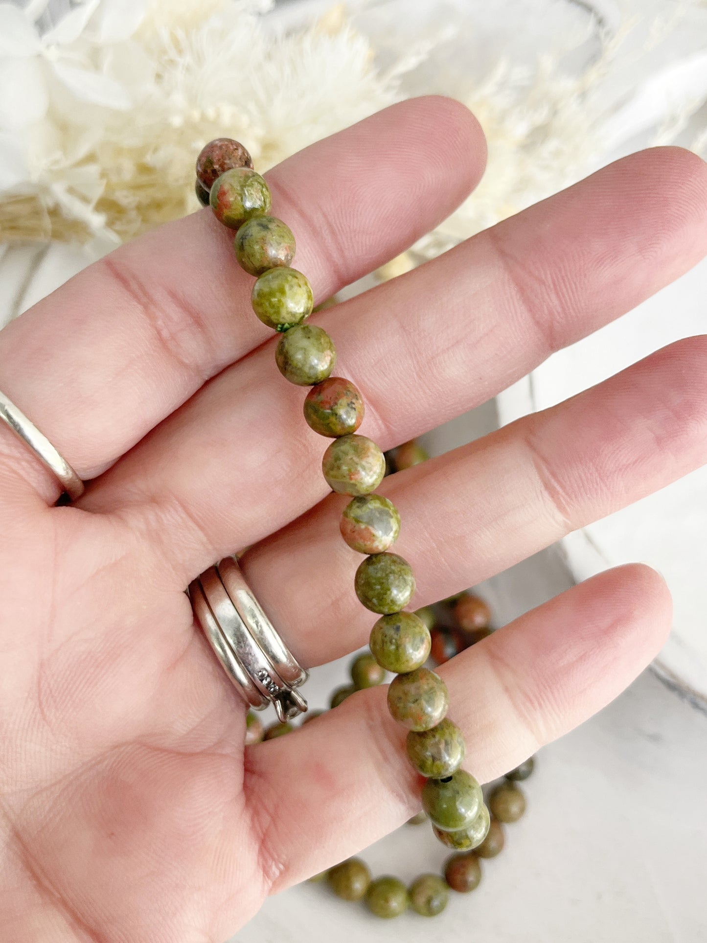 UNAKITE BEAD BRACELET || 6MM INTUITIVELY CHOSEN