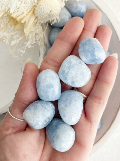 BLUE CALCITE TUMBLE