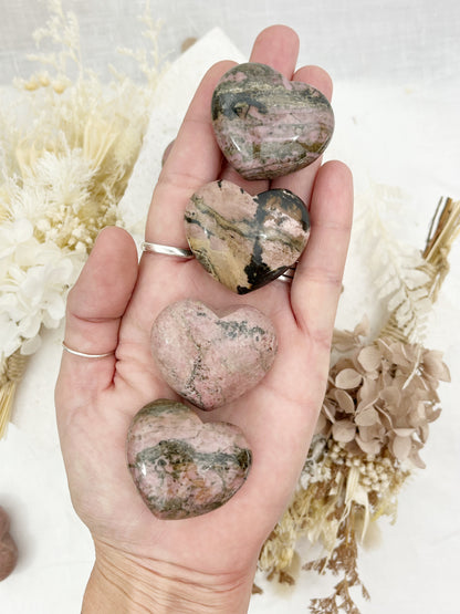 RHODONITE HEART || INTUITIVELY CHOSEN