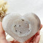 DRUZE AGATE HEART | ON STAND 100814