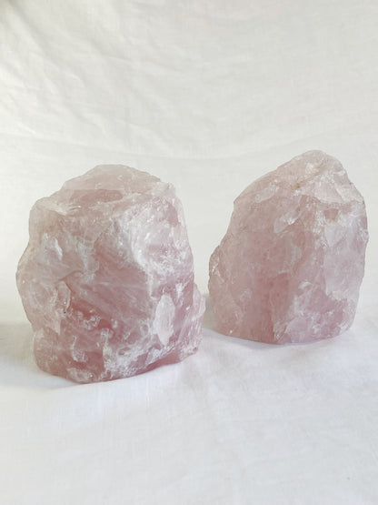 ROSE QUARTZ BOOKENDS | 2