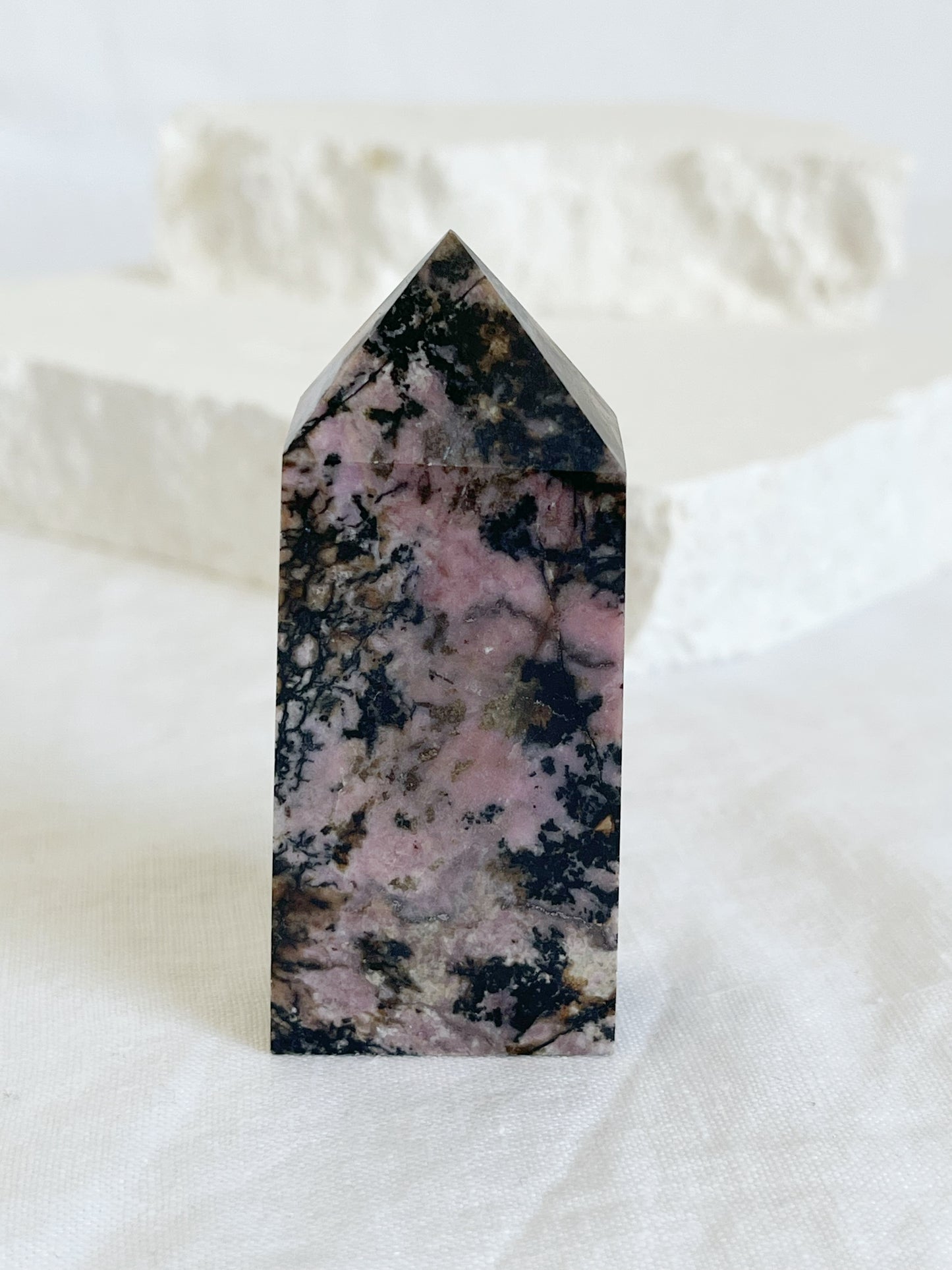 RHODONITE TOWER, STONED AND SAGED AUSTRALIA