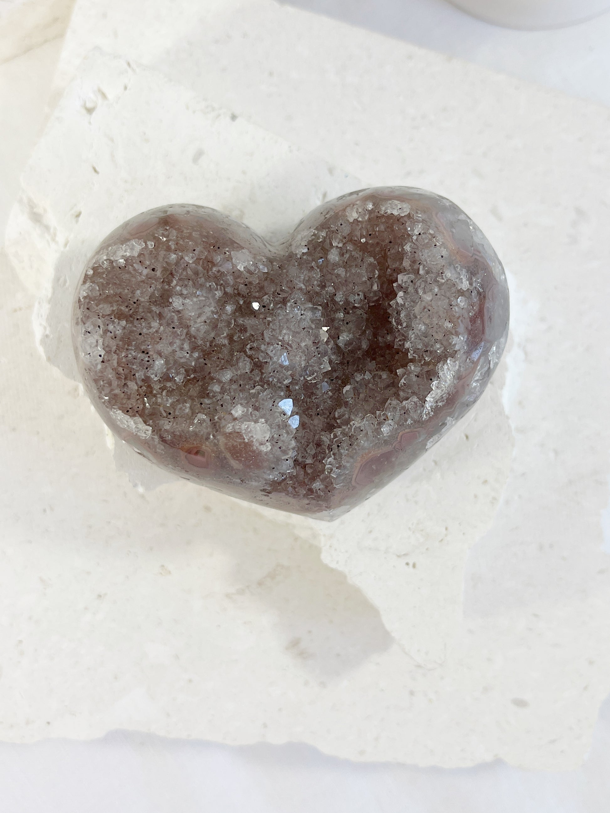 AMETHYST SUGAR DRUZE CLUSTER HEART, STONED AND SAGED SHOP AUSTRALIA