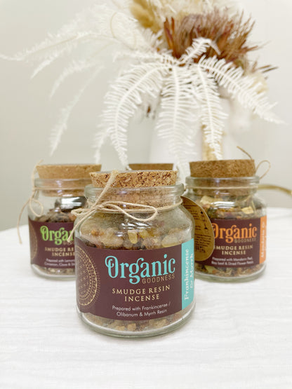 ORGANIC GOODNESS SMUDGE RESIN INCENSE, STONED AND SAGED AUSTRALIA