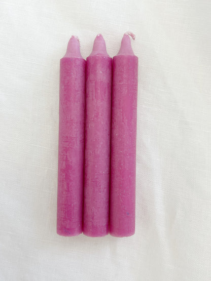 WISH CANDLE || THREE PACK CHOOSE YOUR COLOUR