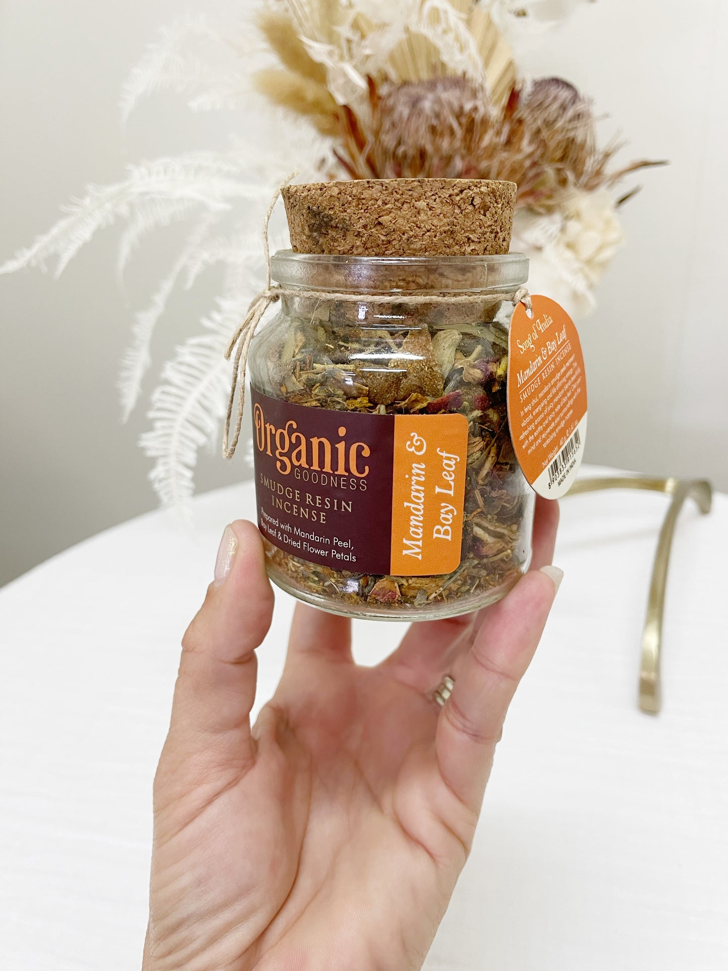 ORGANIC GOODNESS SMUDGE RESIN INCENSE