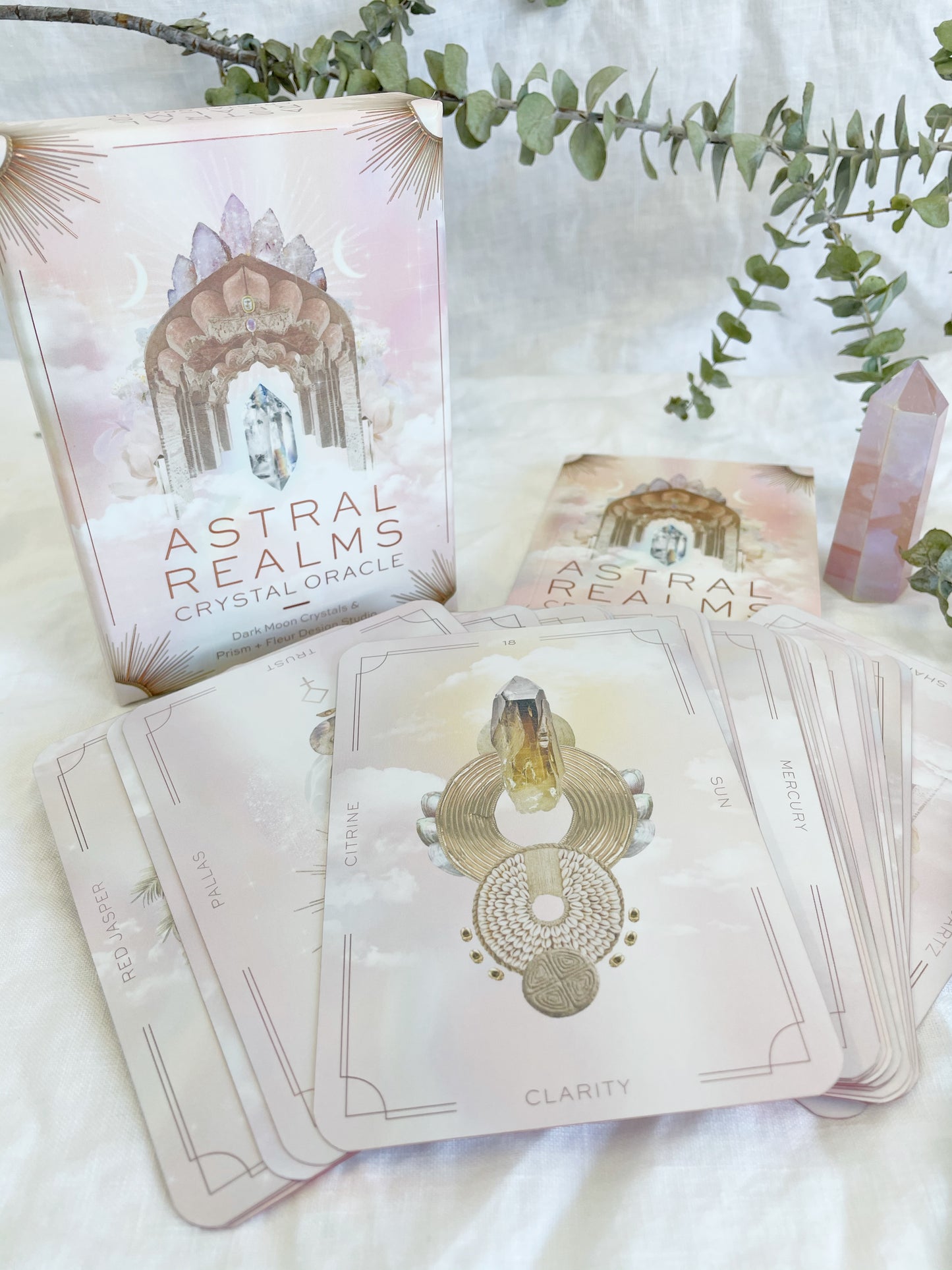 ASTRAL REALMS CRYSTAL ORACLE | DARK MOON CRYSTALS AND PRISM + FLEUR