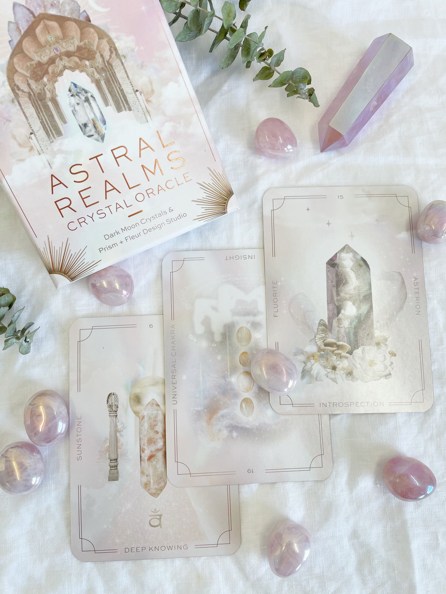 ASTRAL REALMS CRYSTAL ORACLE | DARK MOON CRYSTALS AND PRISM + FLEUR