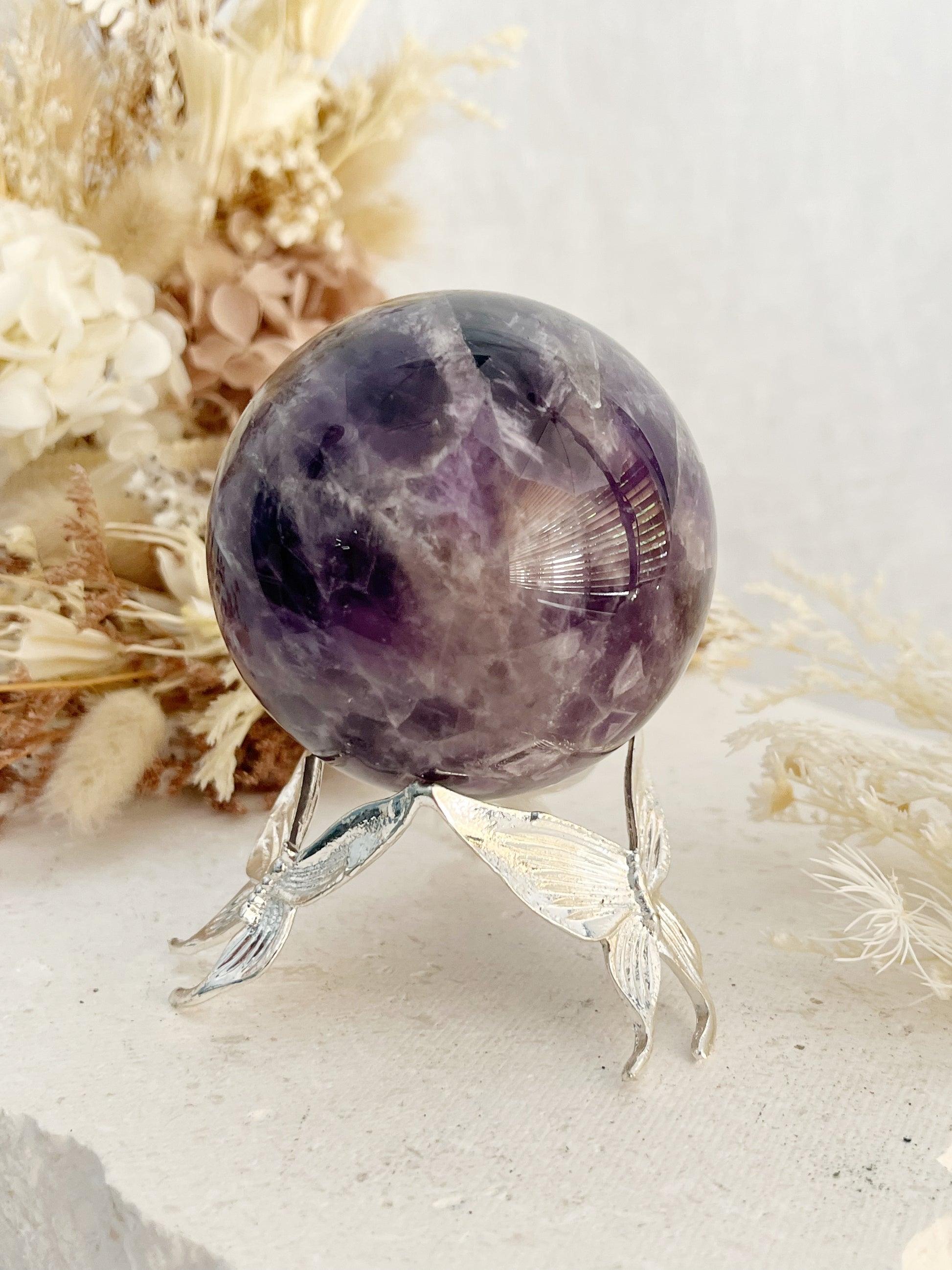 DREAM AMETHYST SPHERE, STONED AND SAGED AUSTRALIA