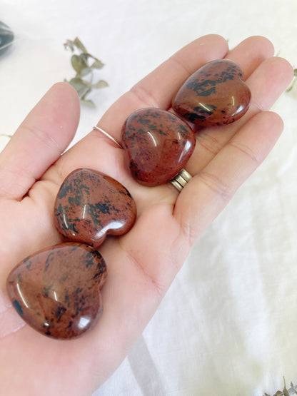 MAHOGANY OBSIDIAN HEART || INTUITIVELY CHOSEN