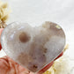 DRUZE AGATE HEART | ON STAND 100814