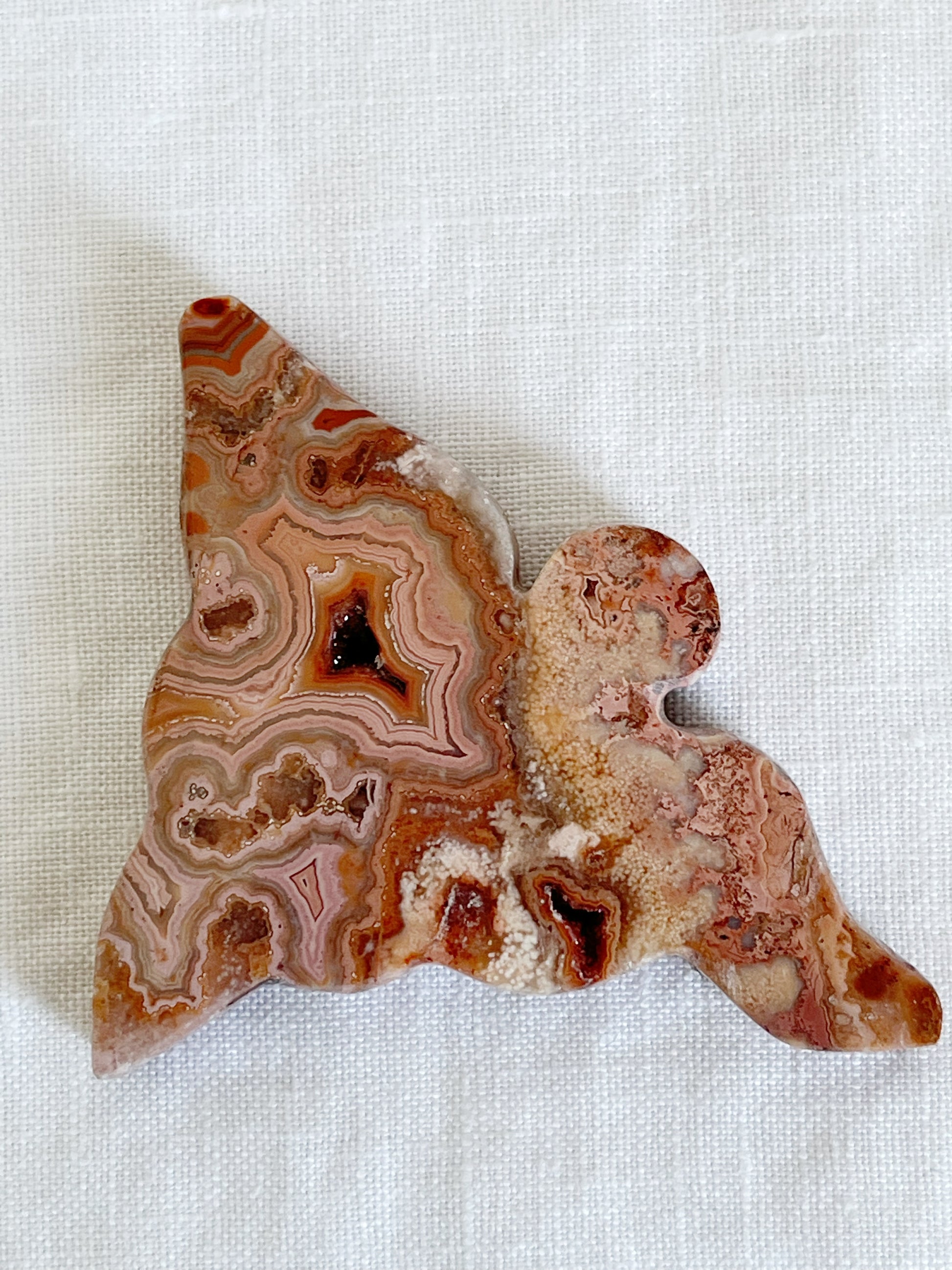 PINK CRAZY LACE AGATE FAIRY, STONED AND SAGED AUSTRALIA