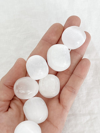 SATIN SPAR SELENITE TUMBLE || INTUITIVELY CHOSEN