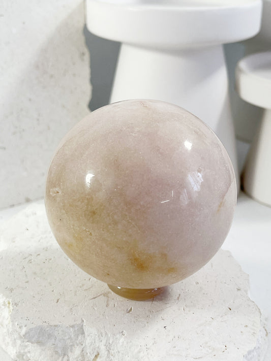 PINK AMETHYST SPHERE, STONED AND SAGED AUSTRALIA