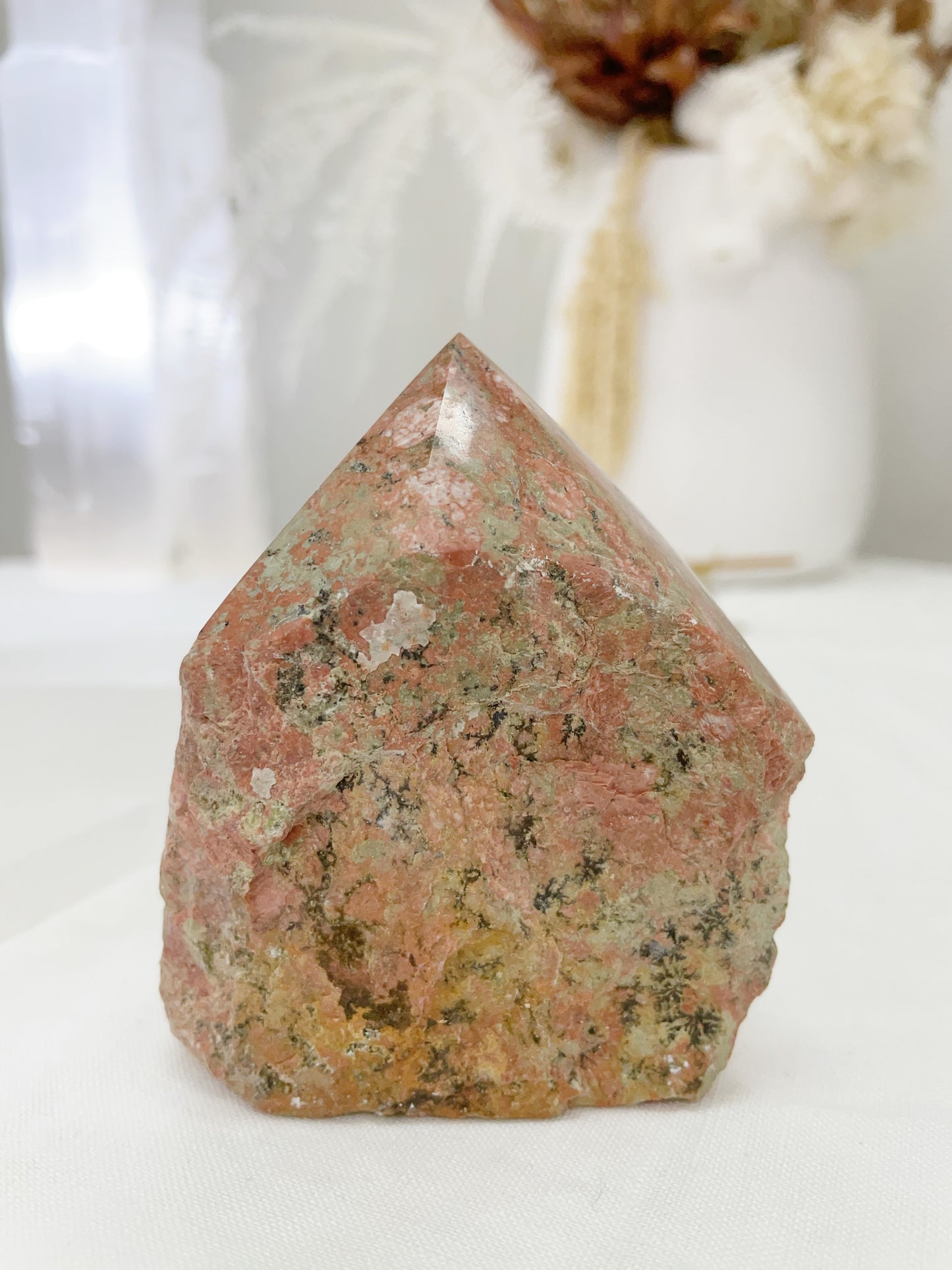 UNAKITE TOP POLISHED POINT / 4