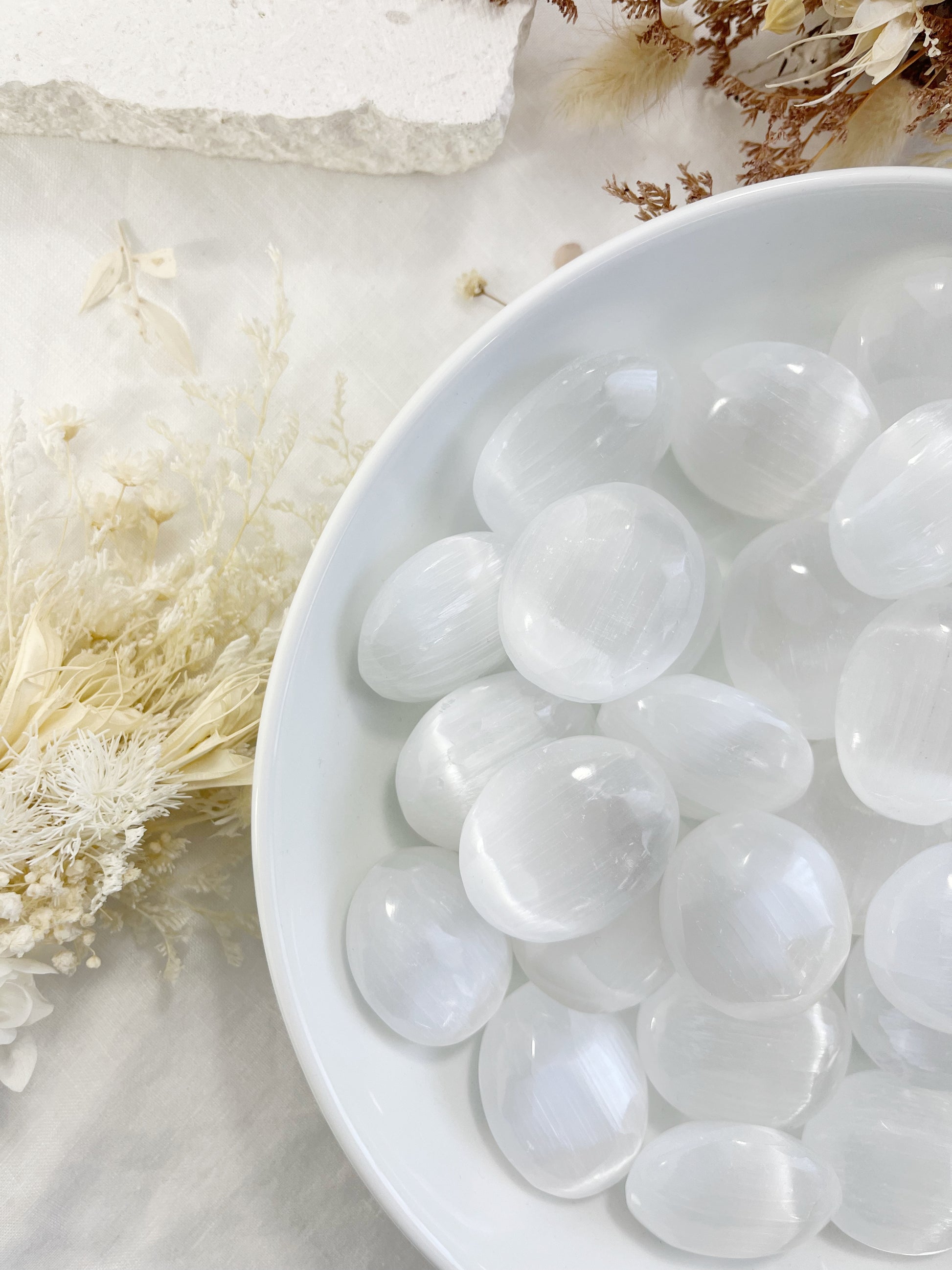 SELENITE POCKET PALM, STONED AND SAGED AUSTRALIA