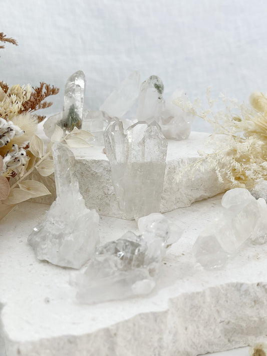 MINI QUARTZ CLUSTER, STONED AND SAGED AUSTRALIA